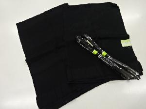 リサイクル　未使用品　正絹　夏冬喪服用帯揚げ・帯締めセット